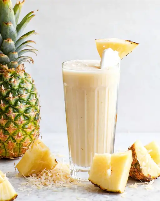 Batido de ananá y coco