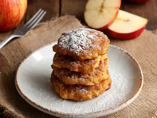 Buñuelos de manzana en freidora de aire