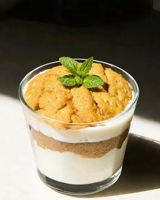Cremoso de Yogur y Galletas