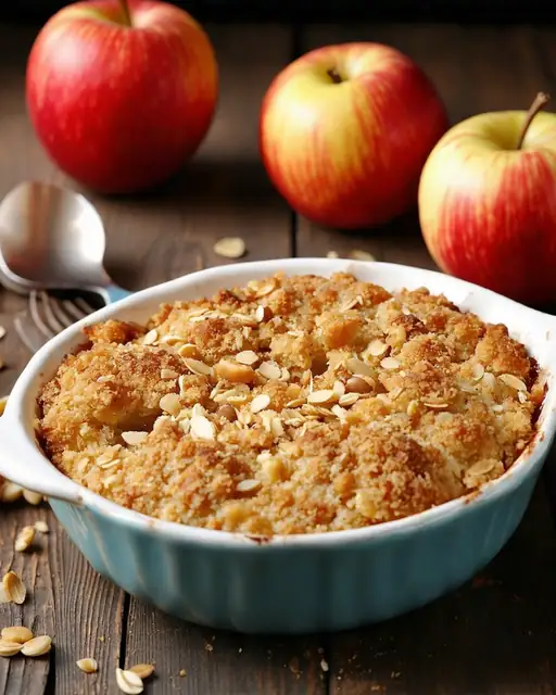 Crumble Fit de Manzana y Avena