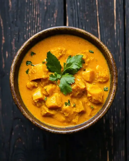 Curry Vegano de Calabaza, Coco y Especias