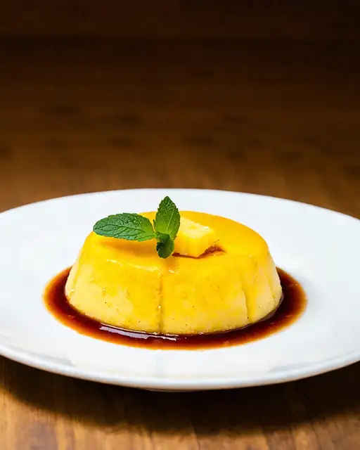 Flan de Mango Rápido y Sin Azúcar
