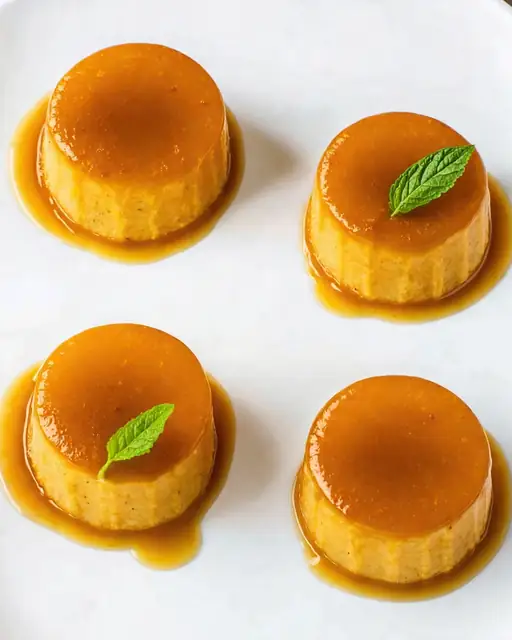 Flan Vegano Cremoso de Vainilla y Limón con Caramelo