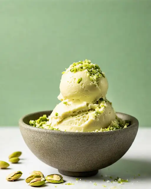 Gelato de Pistacho Imperial con Cardamomo y Sal de Mar