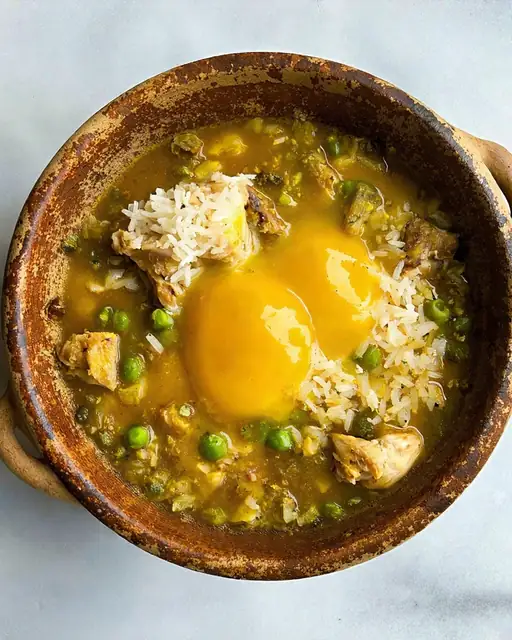 Menudos de Pollo a la Cazadora: Estofado Energético con Arroz y Arvejas