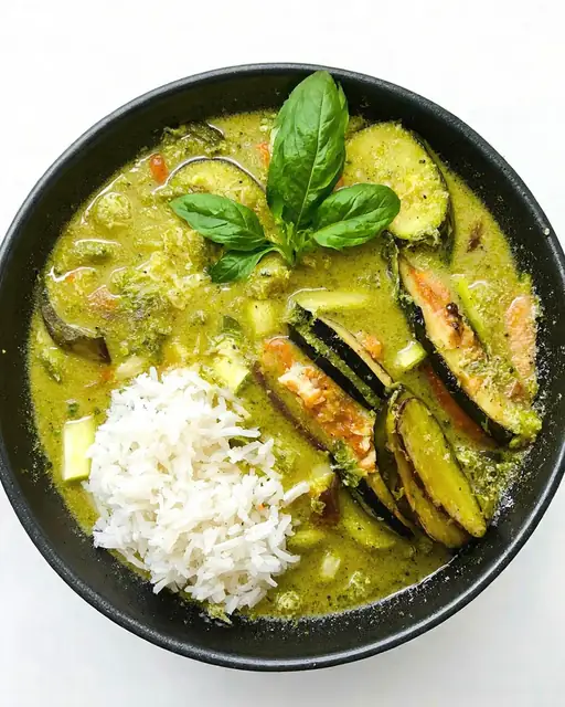 Merluza al Curry Thai con Arroz