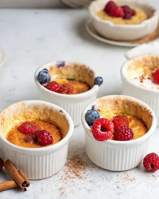 Mini Postres Sin Gluten Horneados en 15 Minutos