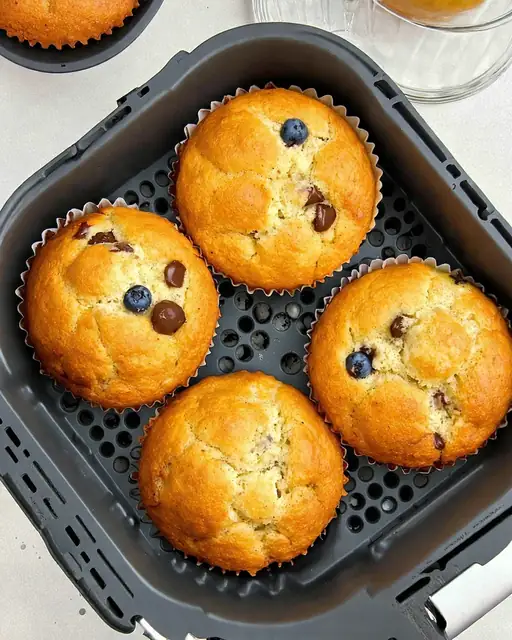 Muffins de Yogur en Air Fryer: Esponjosos y listos en 18 Minutos