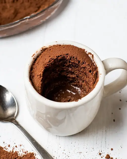 Mug Cake Lava de Nutella Keto