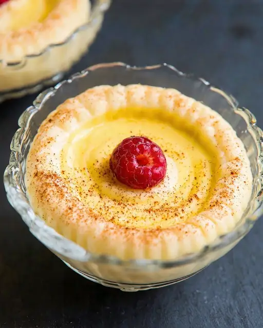 Natilla cremosas con leche de almendra