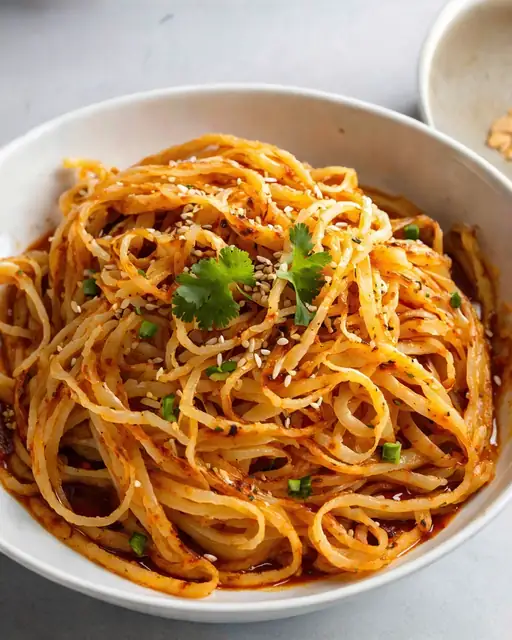 Noodles de Papa Chinos con Salsa Termogénica