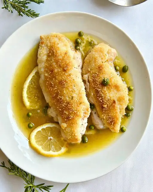 Pollo a la Marina: Escalopes en Reducción de Vino Blanco y Alcaparras