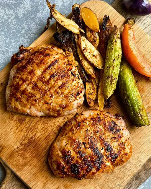 Pollo a la Parrilla: Crosta de Pan al Perfume de Leche