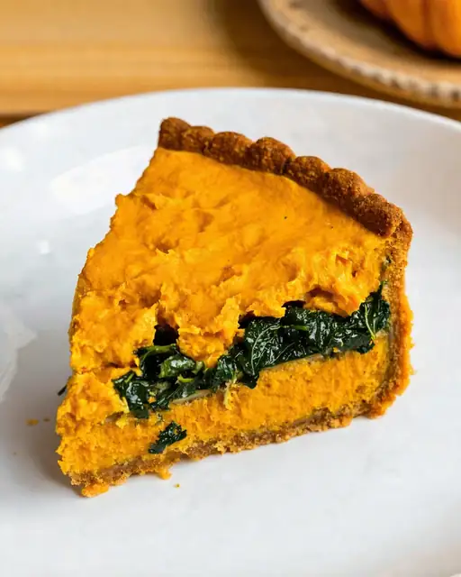 Tarta Bicolor Saludable de Calabaza y Acelga