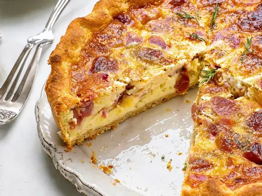 Tarta con ricota y masa casera