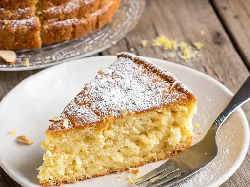 Tarta de las monjas, ricota y almendras