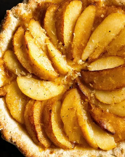 Tarta Rústica de Peras Caramelizadas
