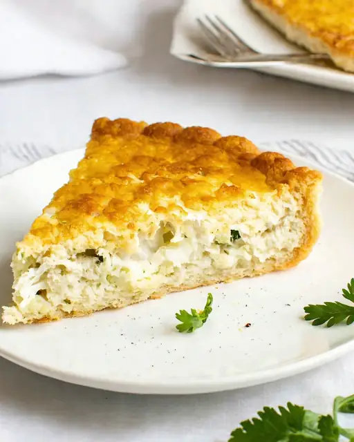 Tarta Soufflé Saludable de Coliflor