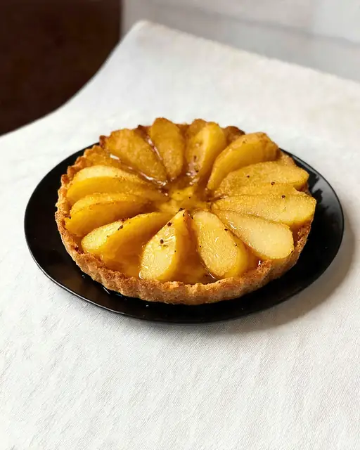Tarta Tibia de Peras Fit